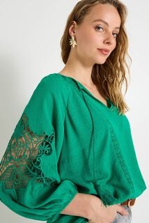 Blouse col V femme
