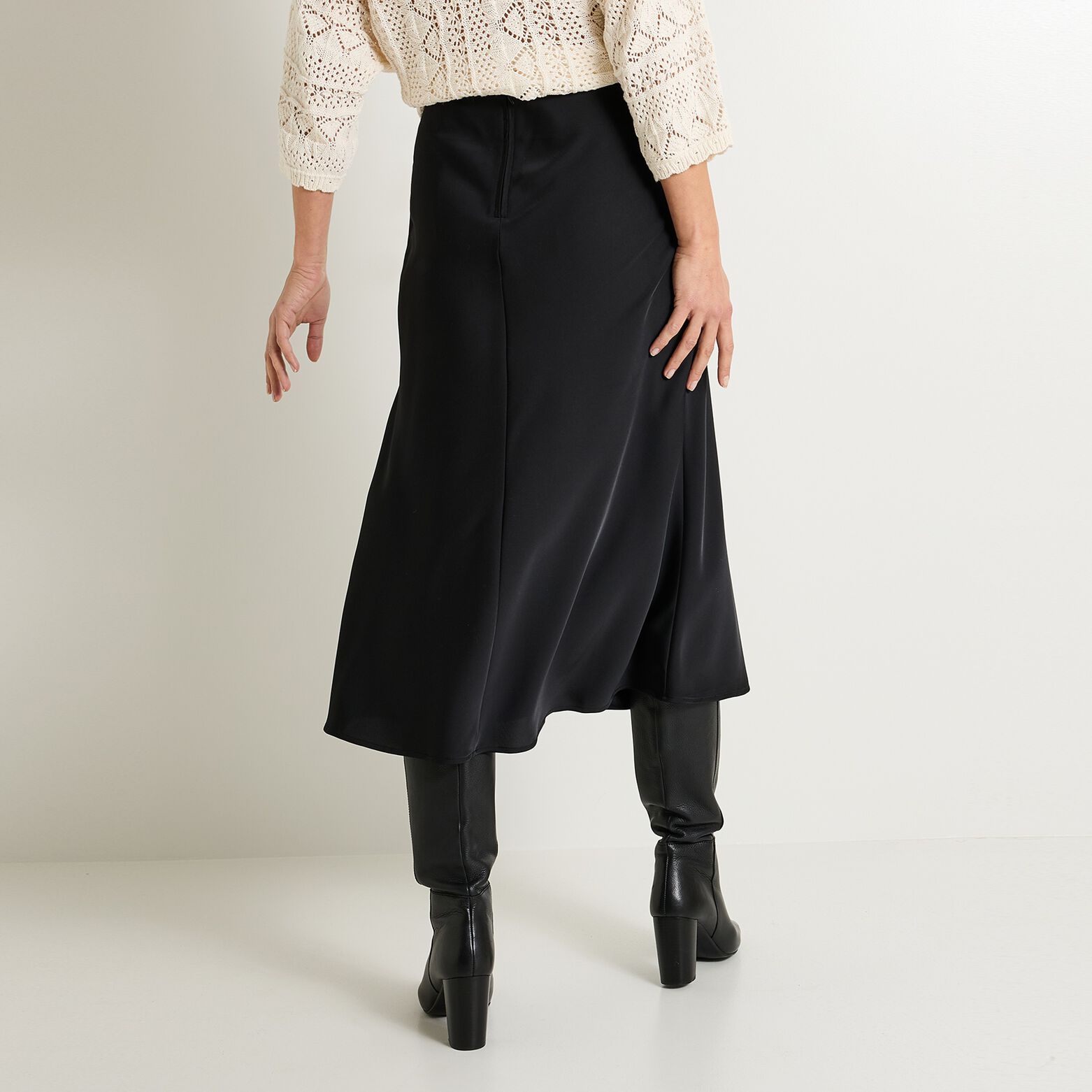 Jupe satin femme