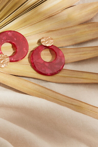 Boucles d'oreilles disques ajourés