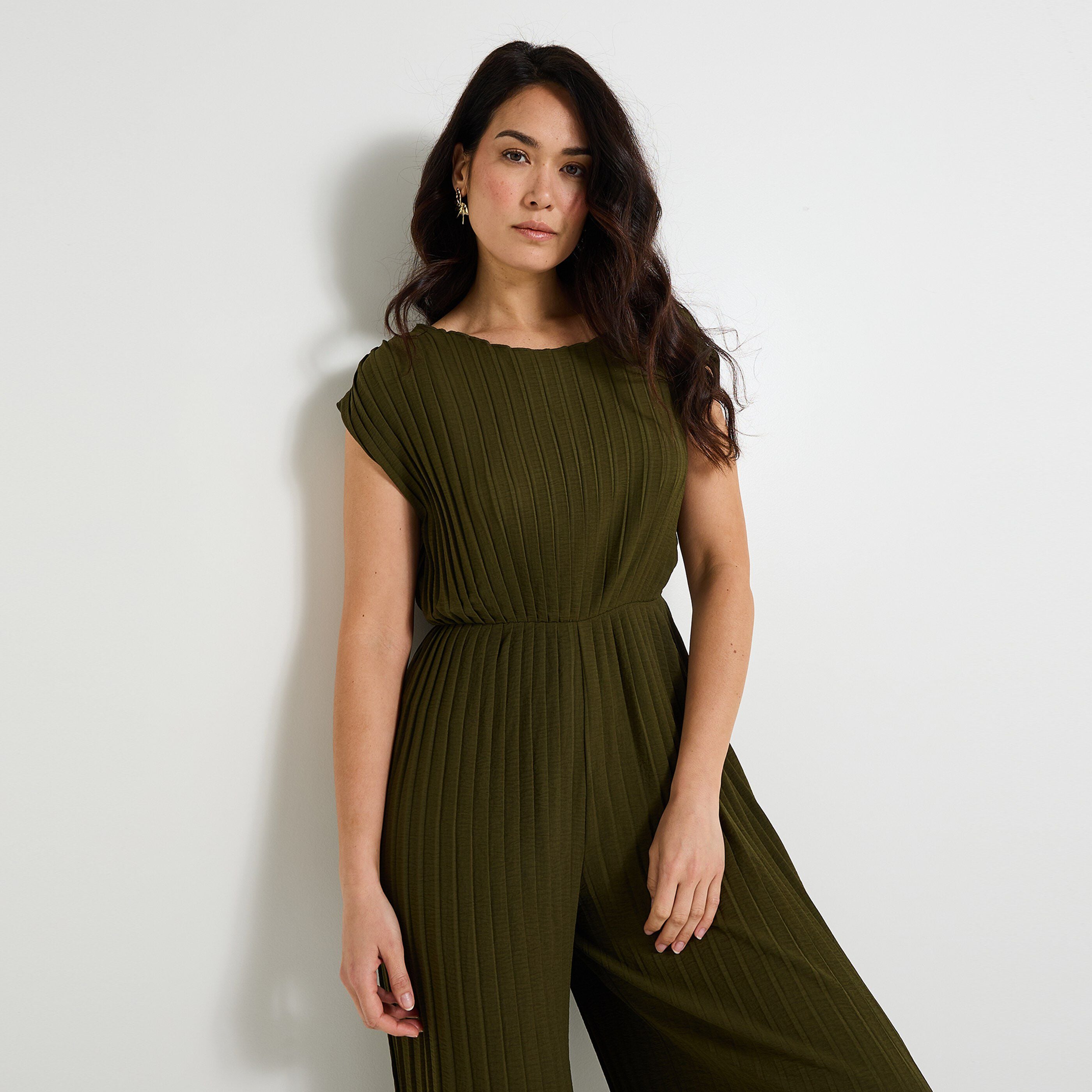 Combinaison pliss&eacute;e femme