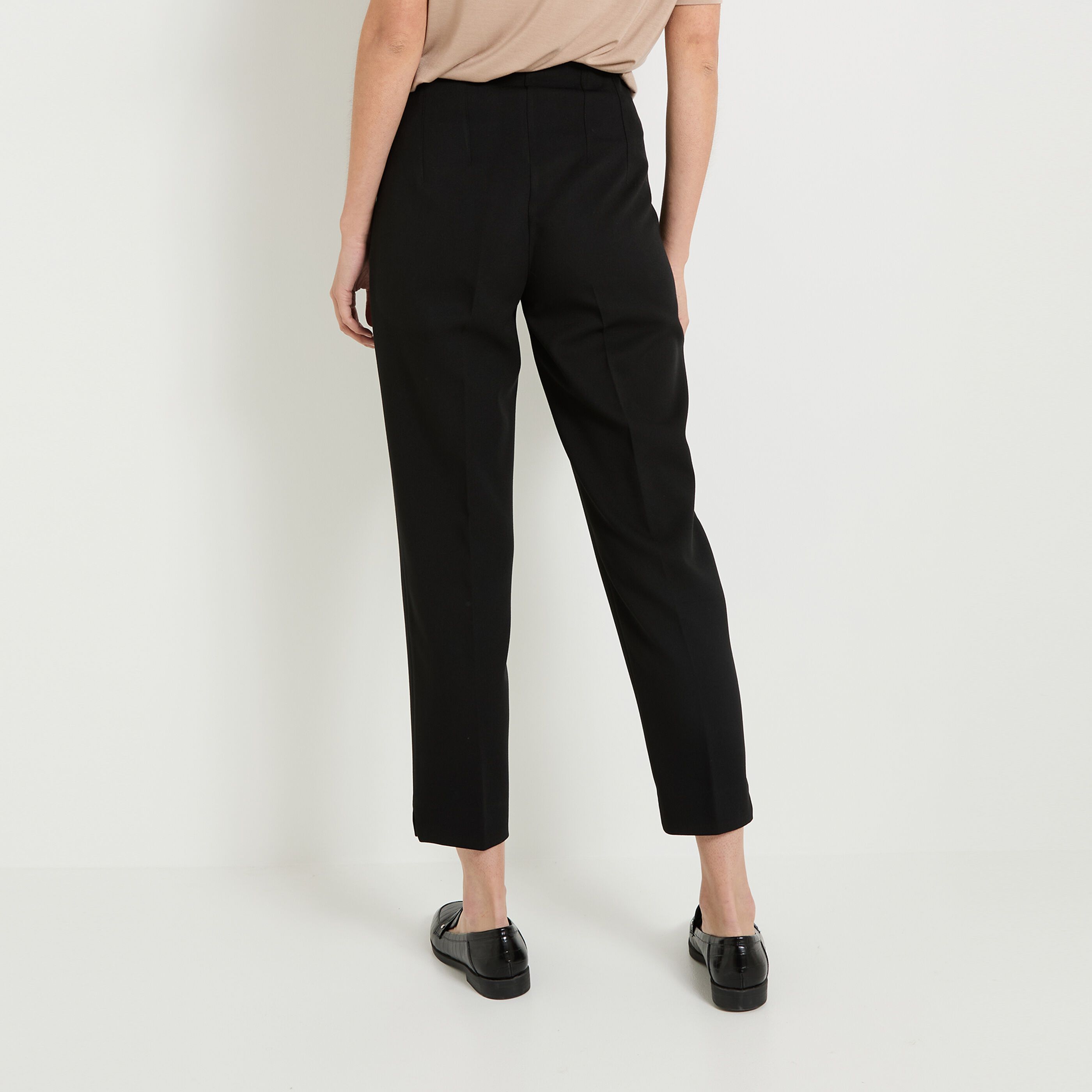 Pantalon taille haute femme