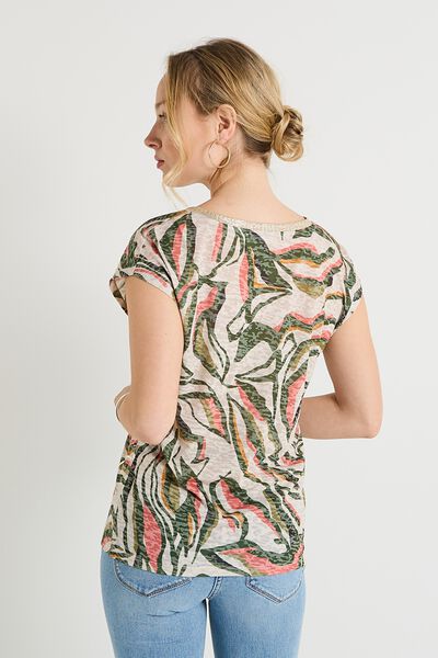 T-shirt col V femme