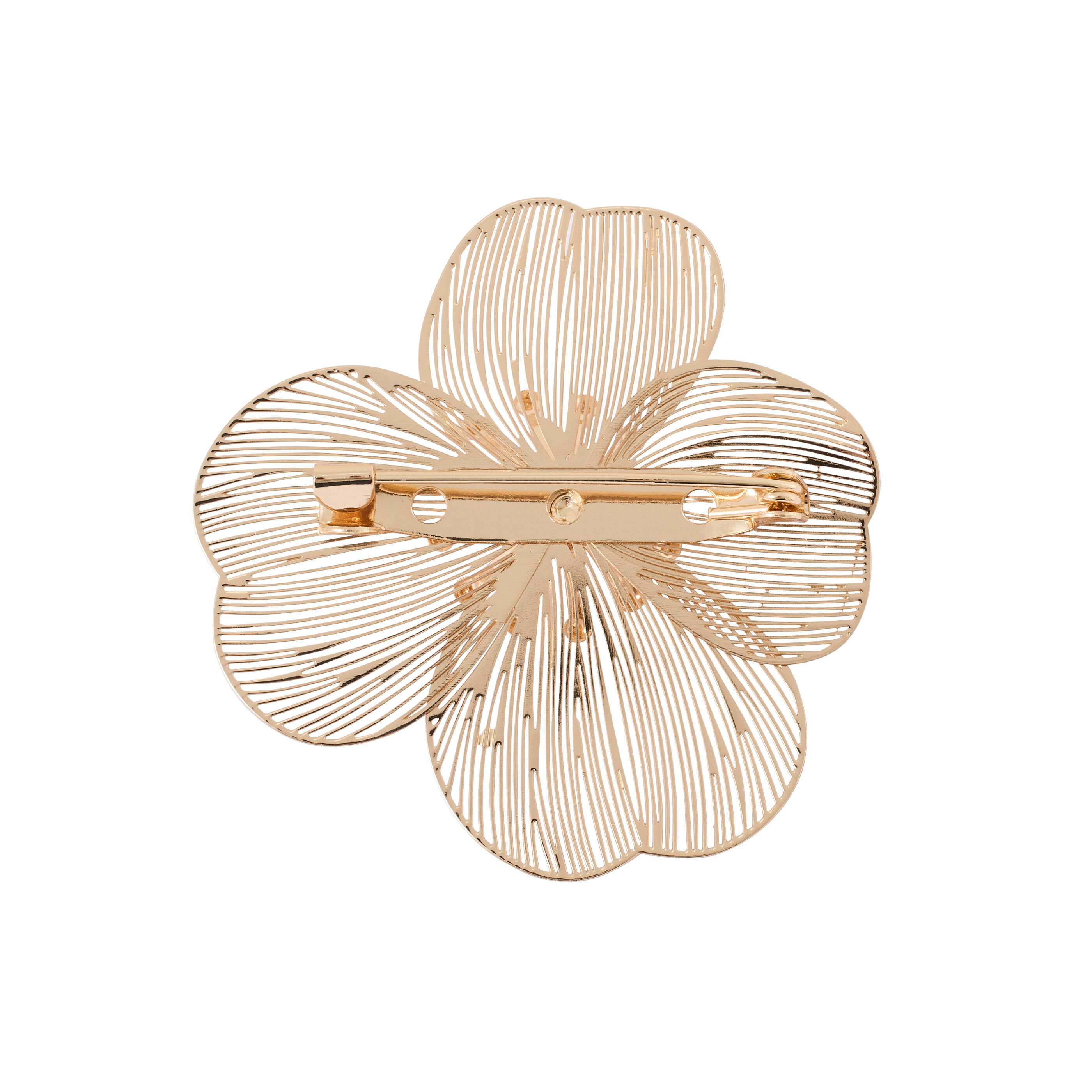Broche fleur strass&eacute;e femme