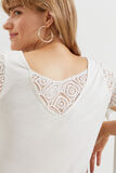 Tshirt guipure femme