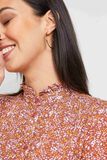 Chemise fluide fleurie femme