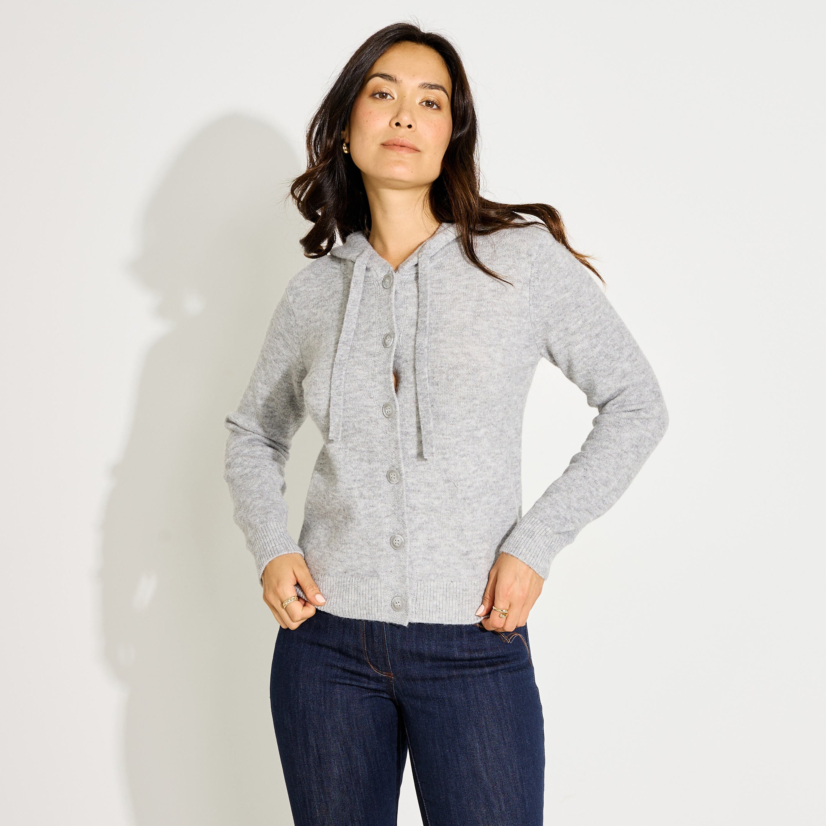 Gilet &agrave; capuche femme