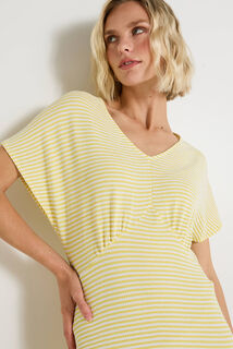 Robe longue en maille femme