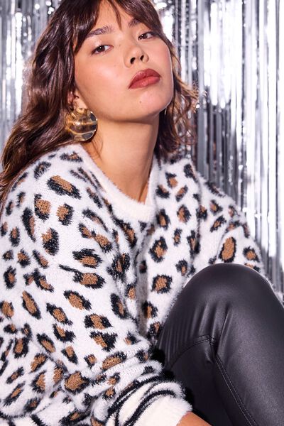 Pull imprimé femme