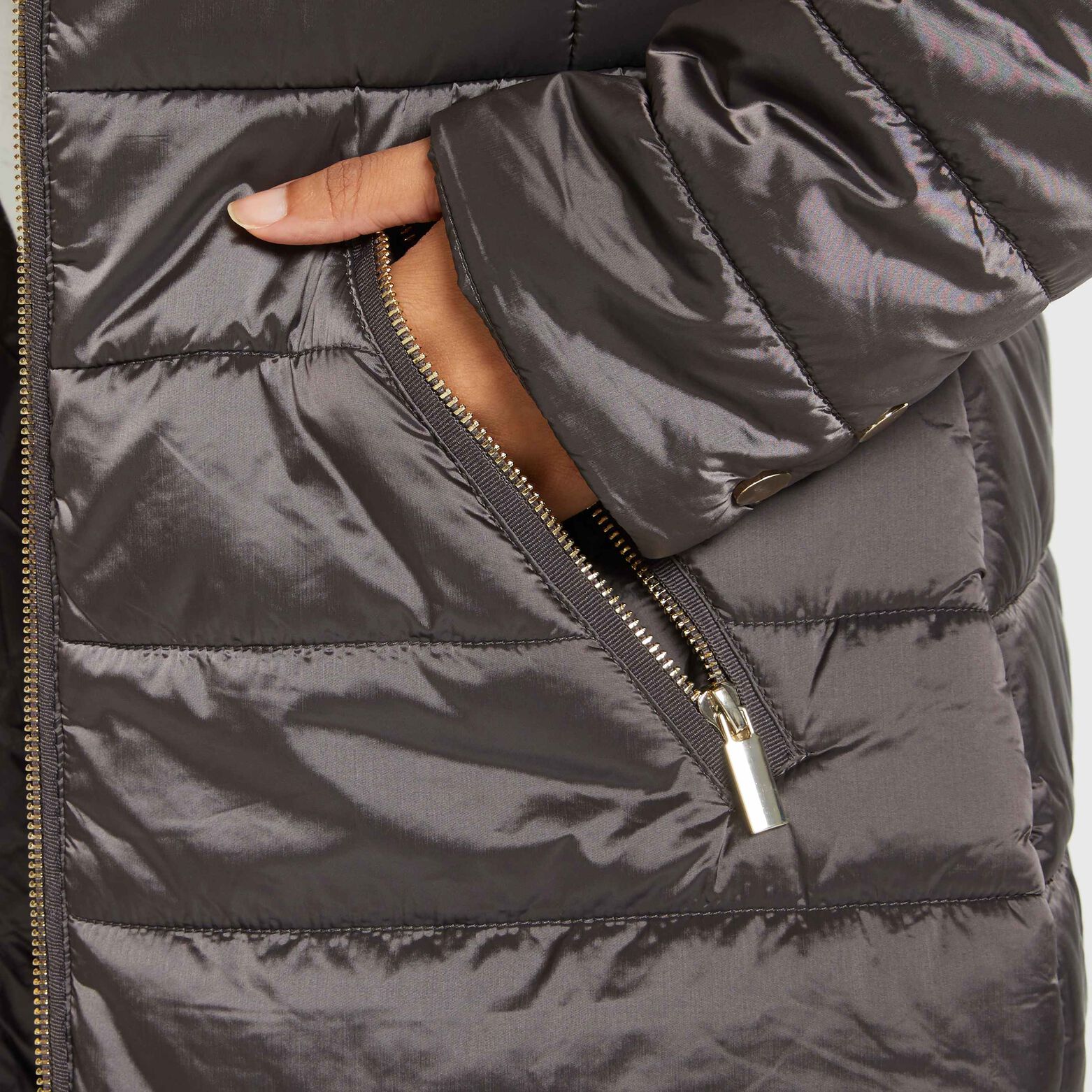 Doudoune fine longue femme