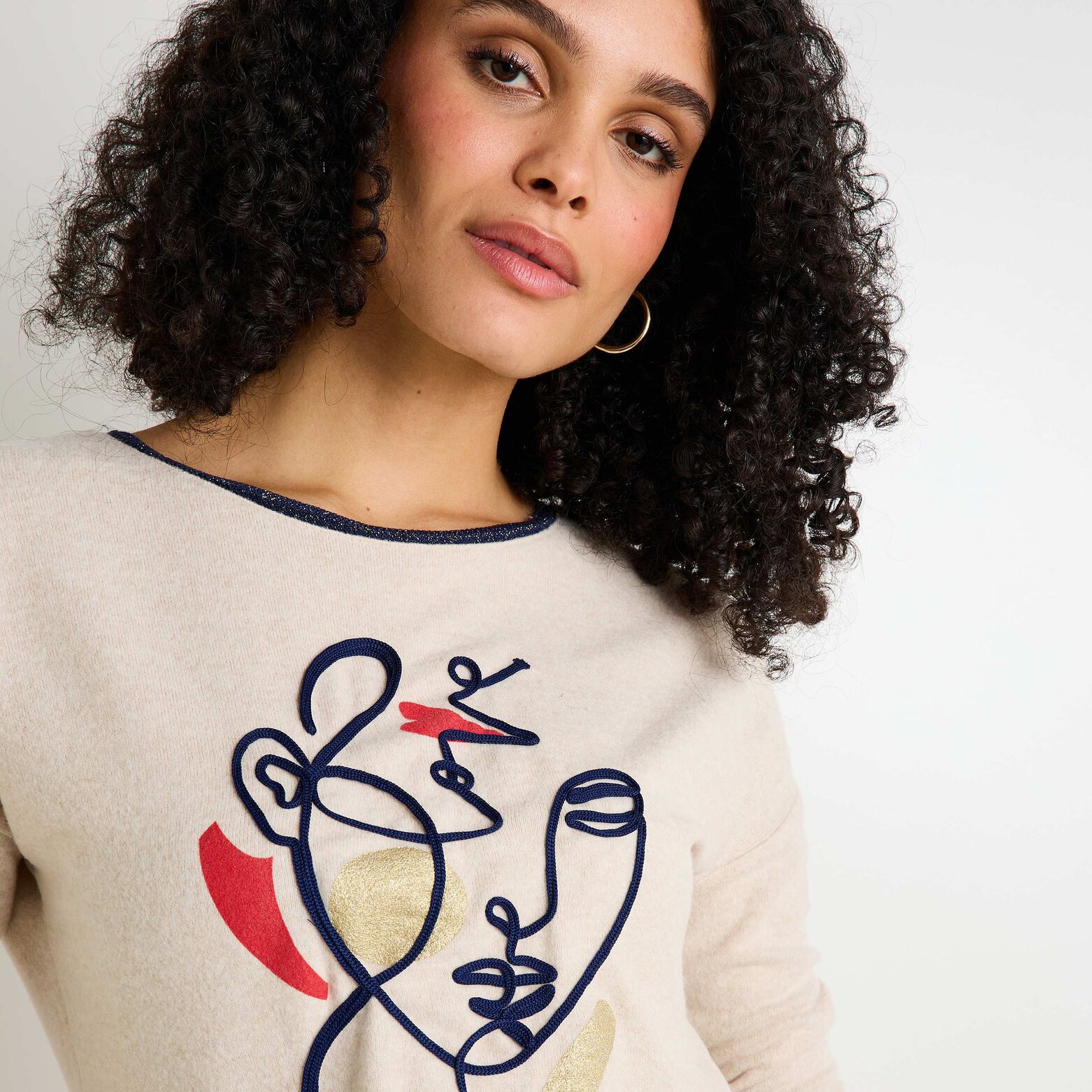 T-shirt col rond femme