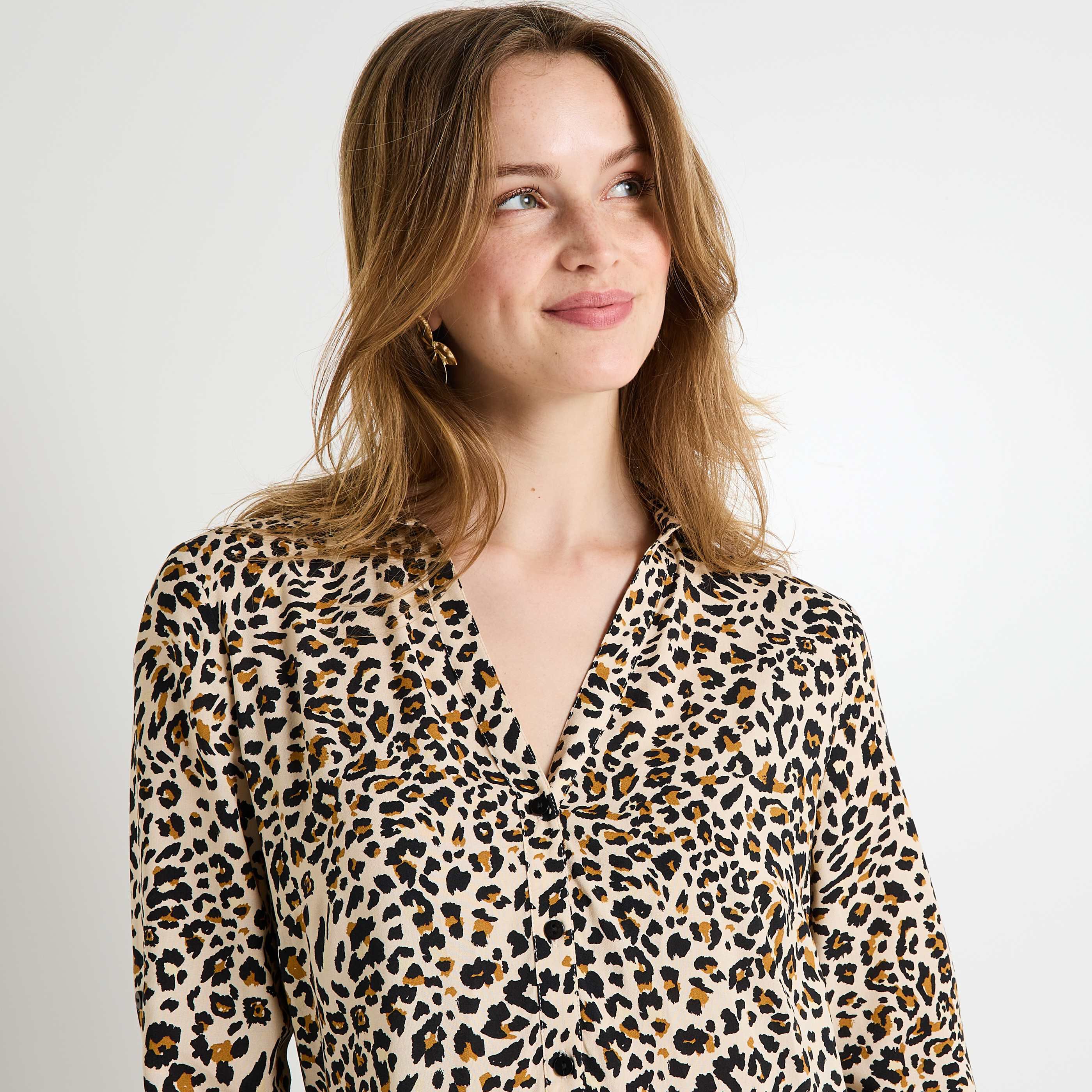 Robe imprim&eacute; animalier femme
