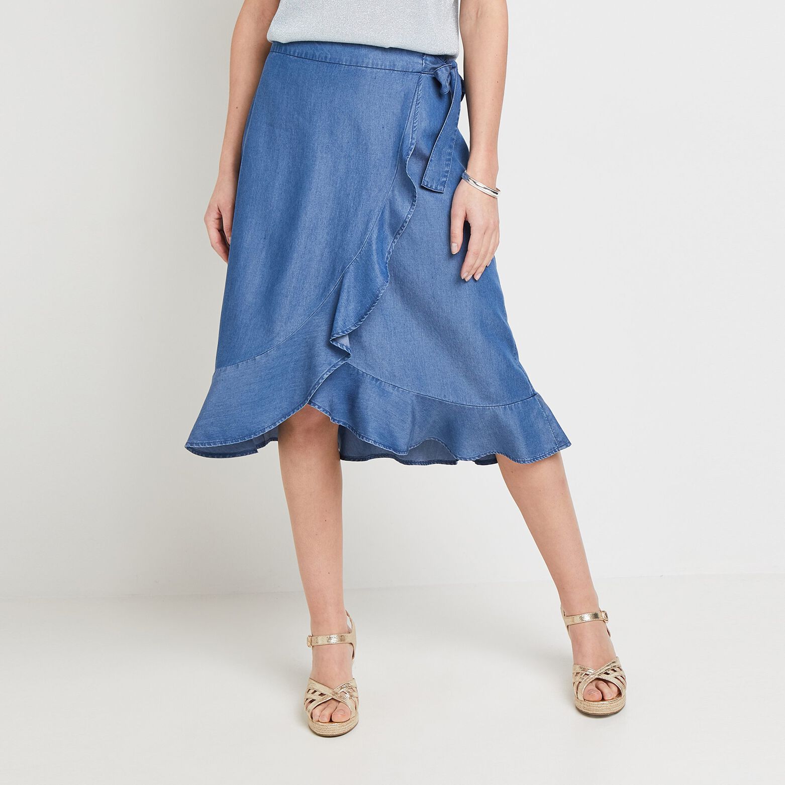 Jupe portefeuille femme