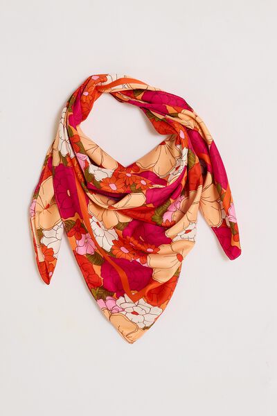 Foulard carré satiné femme