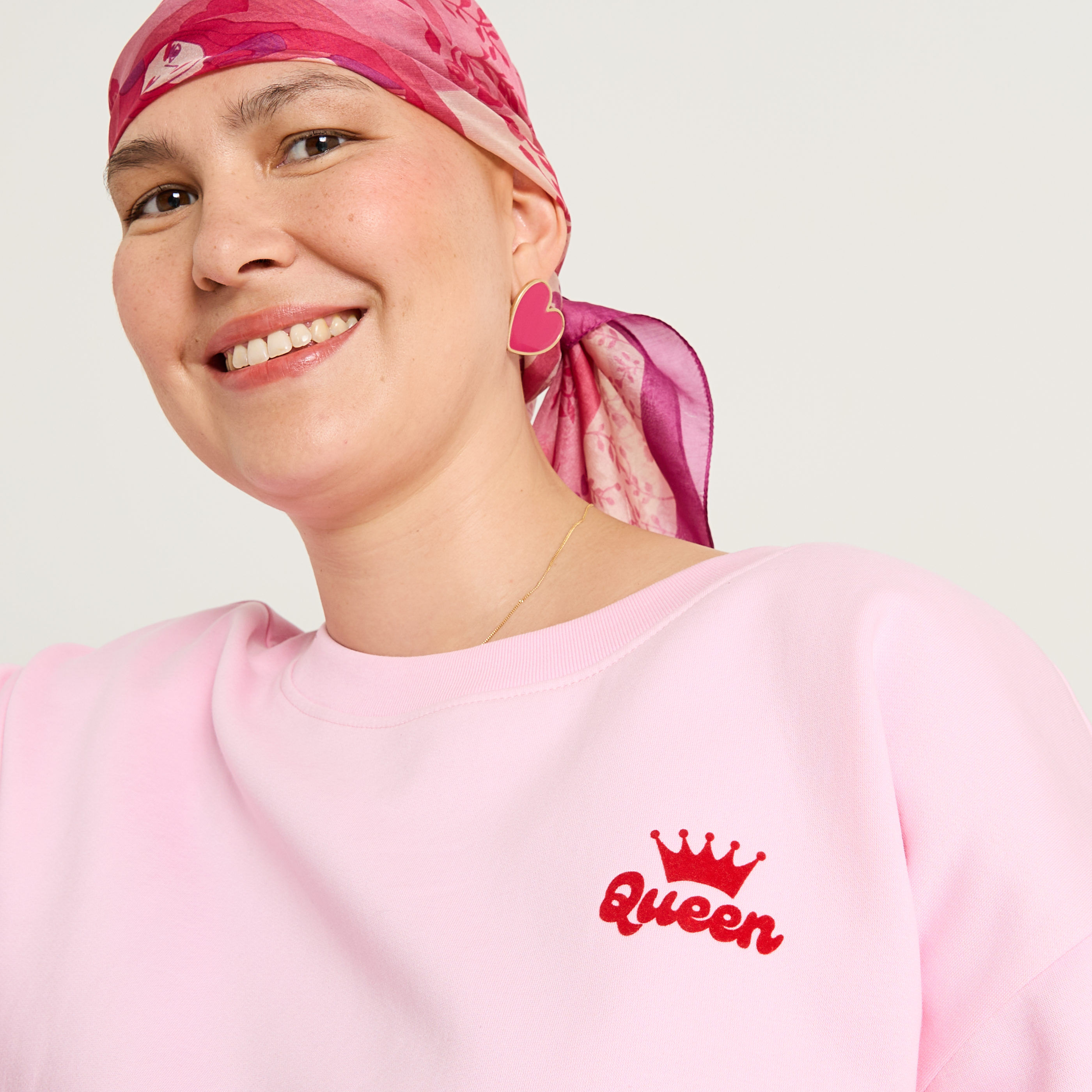 Sweat imprim&eacute; &agrave; col rond femme