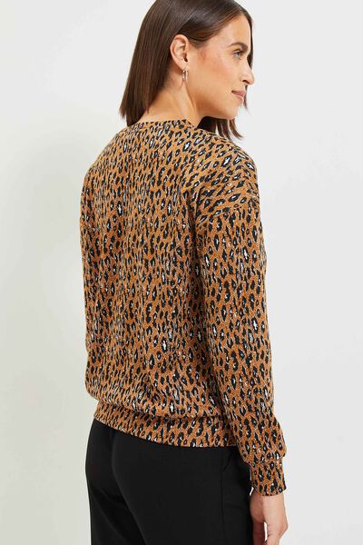 Sweat léopard femme