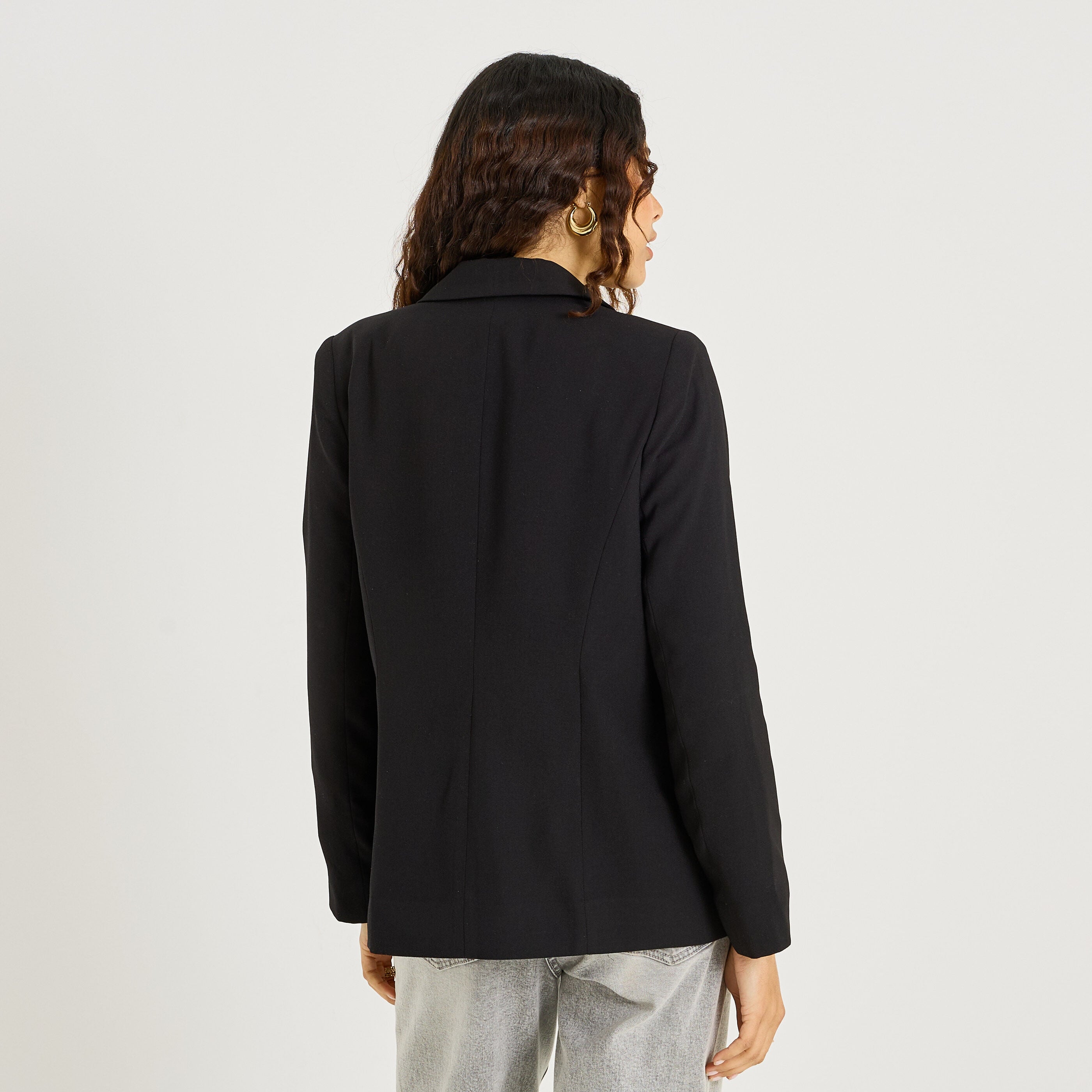 Blazer long fluide femme