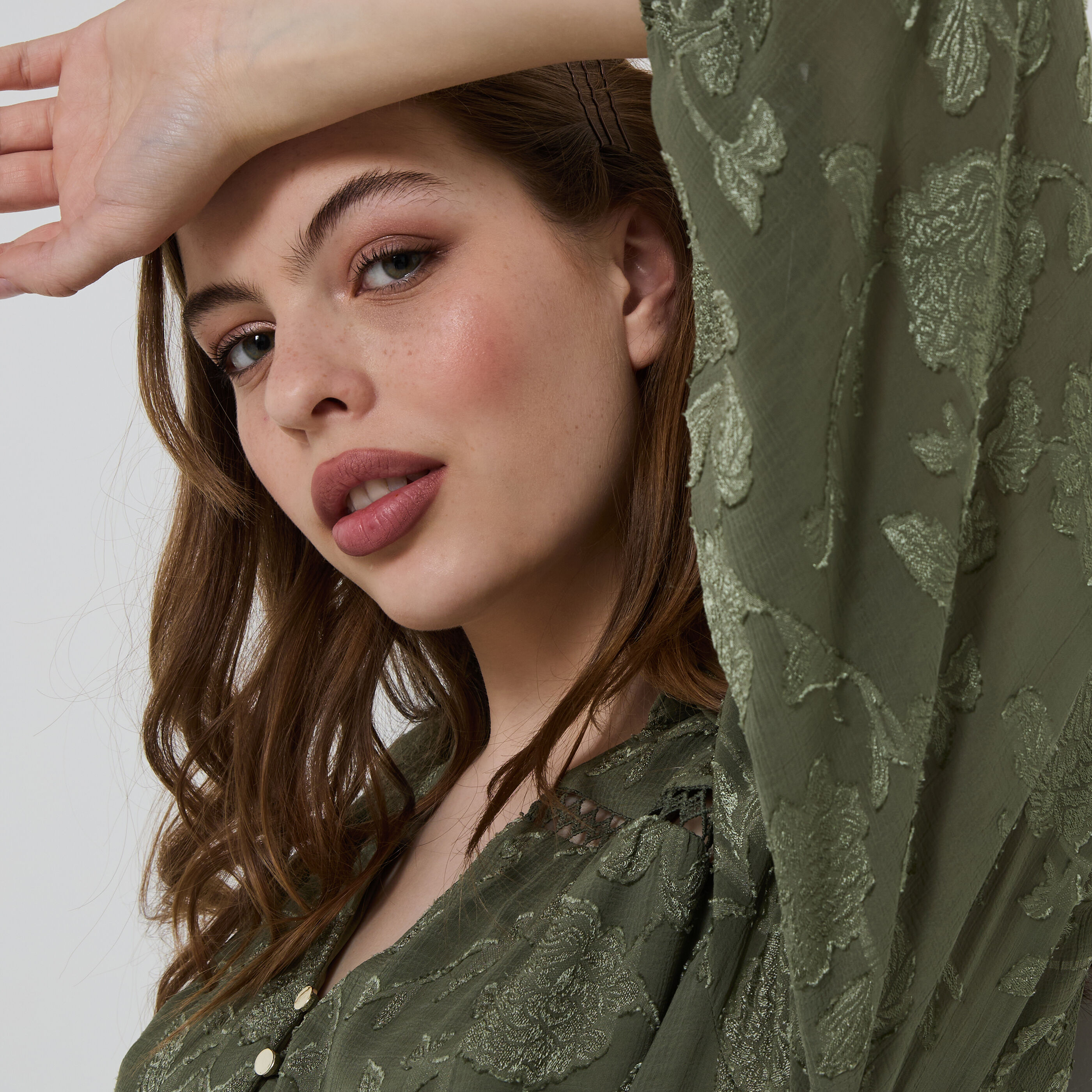 Blouse manches longues femme