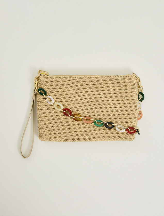 Sac pochette cha&icirc;ne fantaisie femme