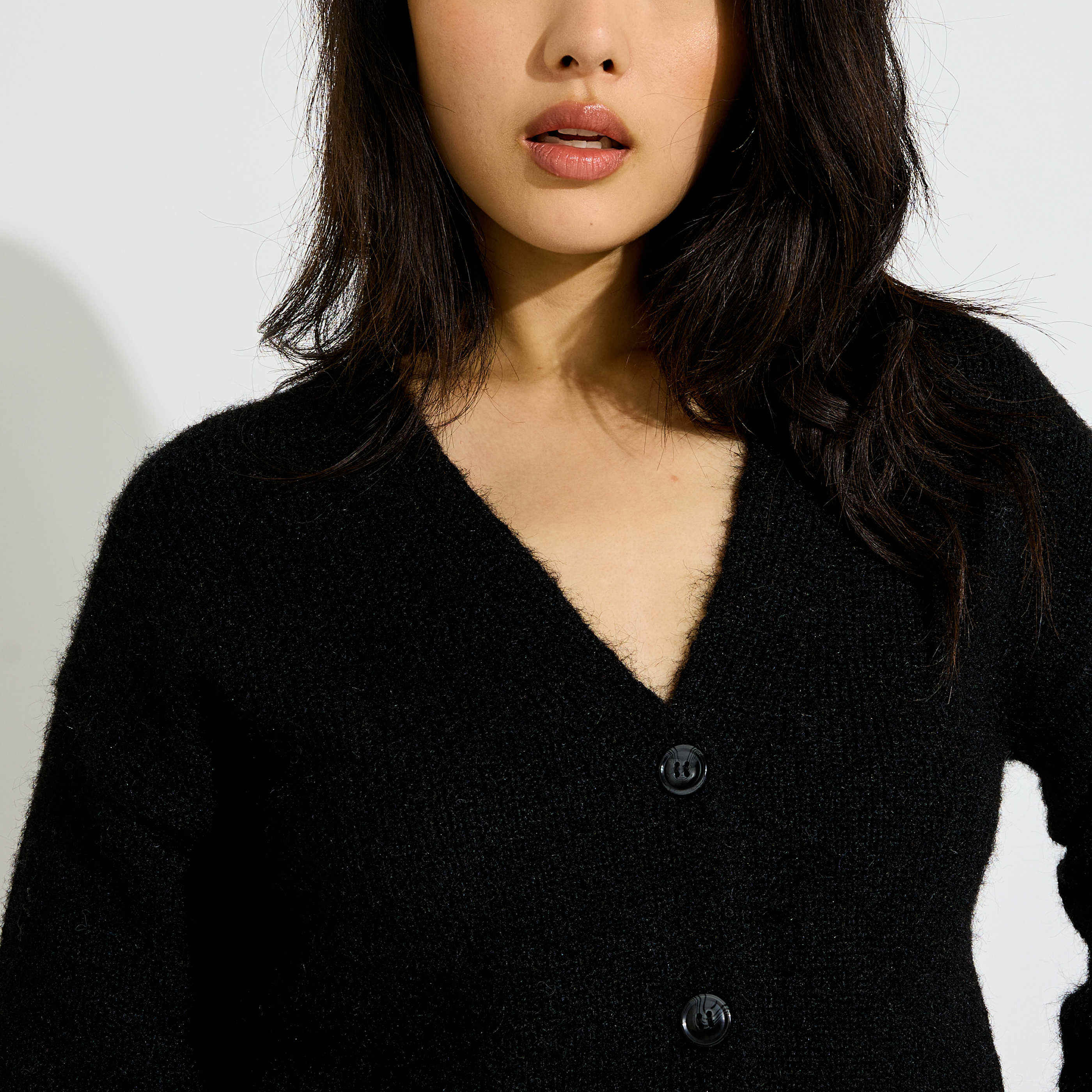 Gilet col V femme