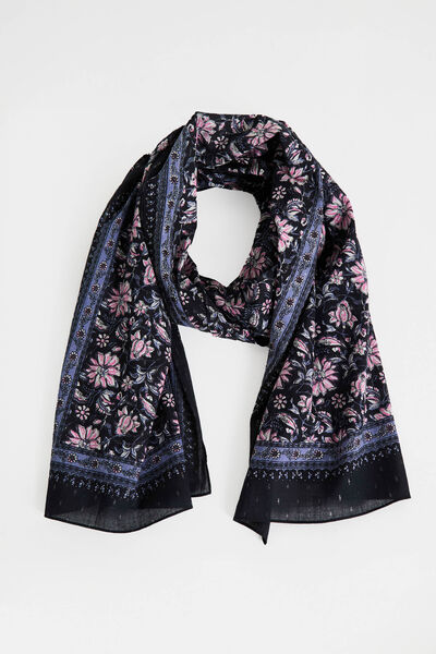 Étole imprimé fleurs femme