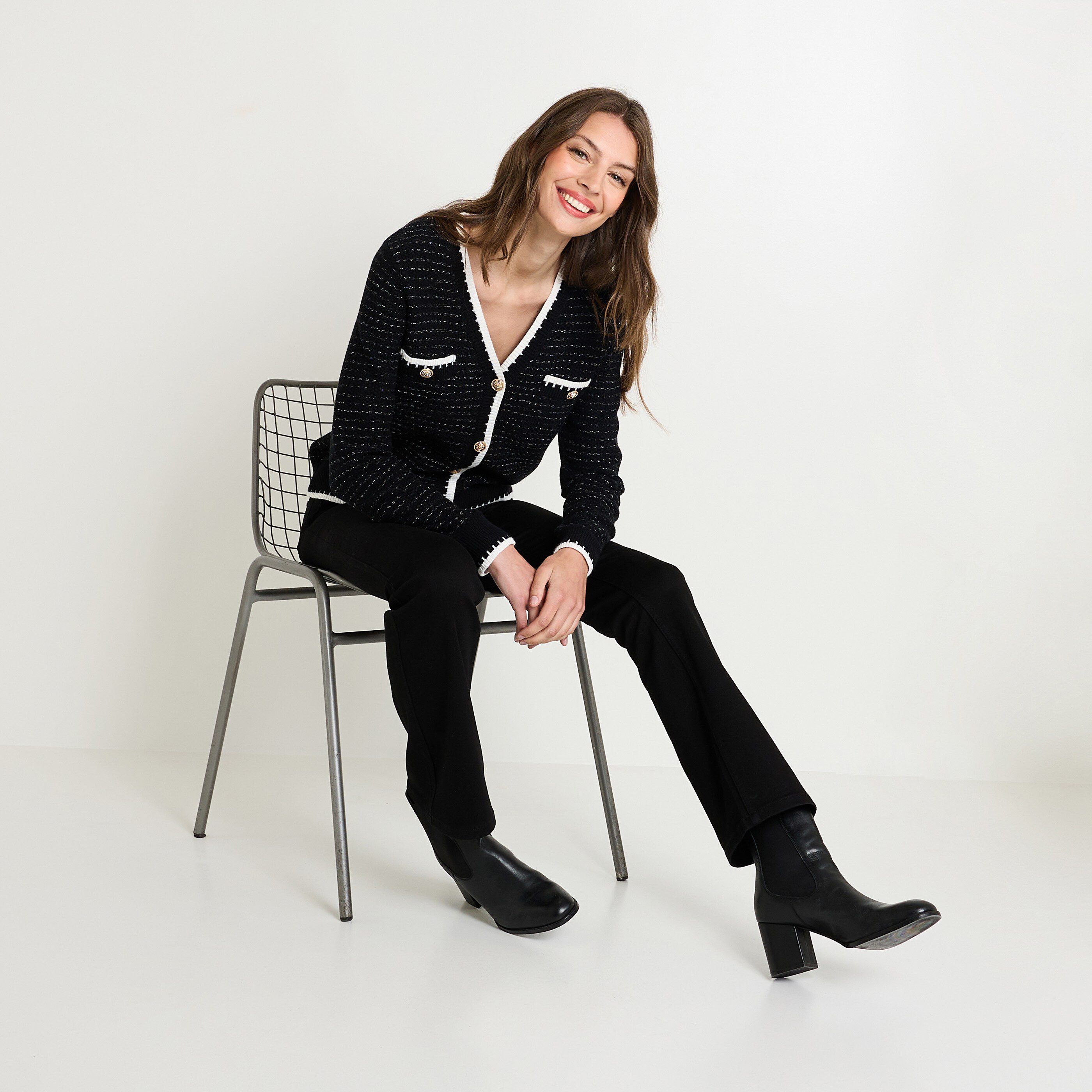 Gilet boutonn&eacute; femme