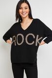 Pull loose Rock femme