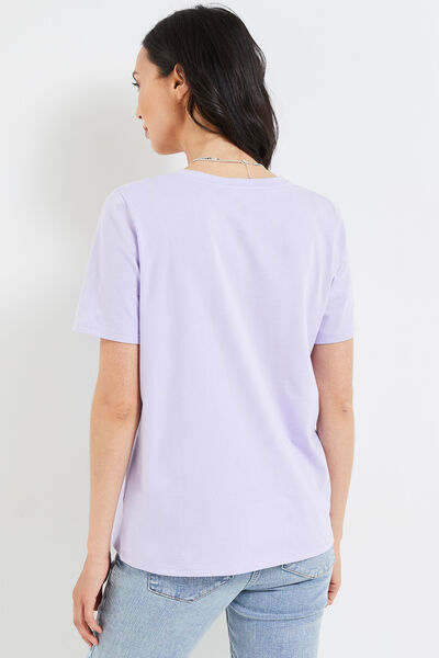T-shirt col rond femme