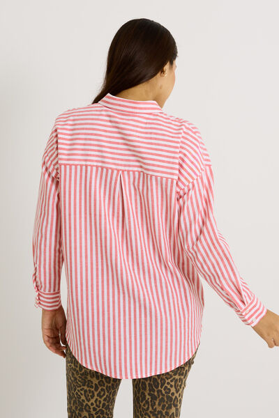Chemise oversize rayée femme