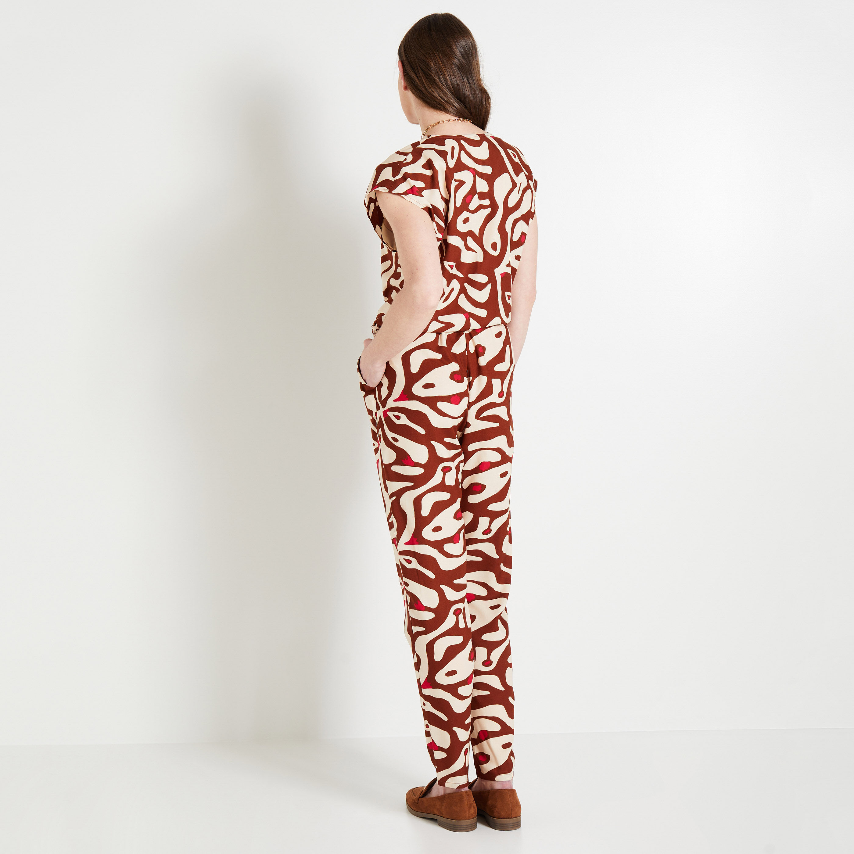 Combinaison imprim&eacute;e femme