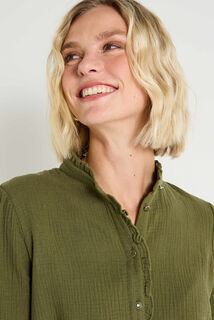 Blouse en gaze de coton femme