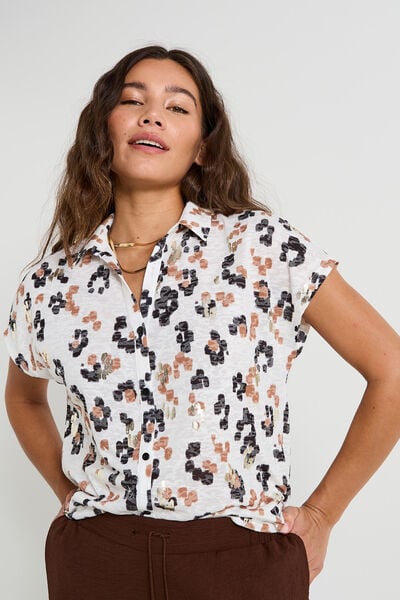 Chemise manches courtes femme