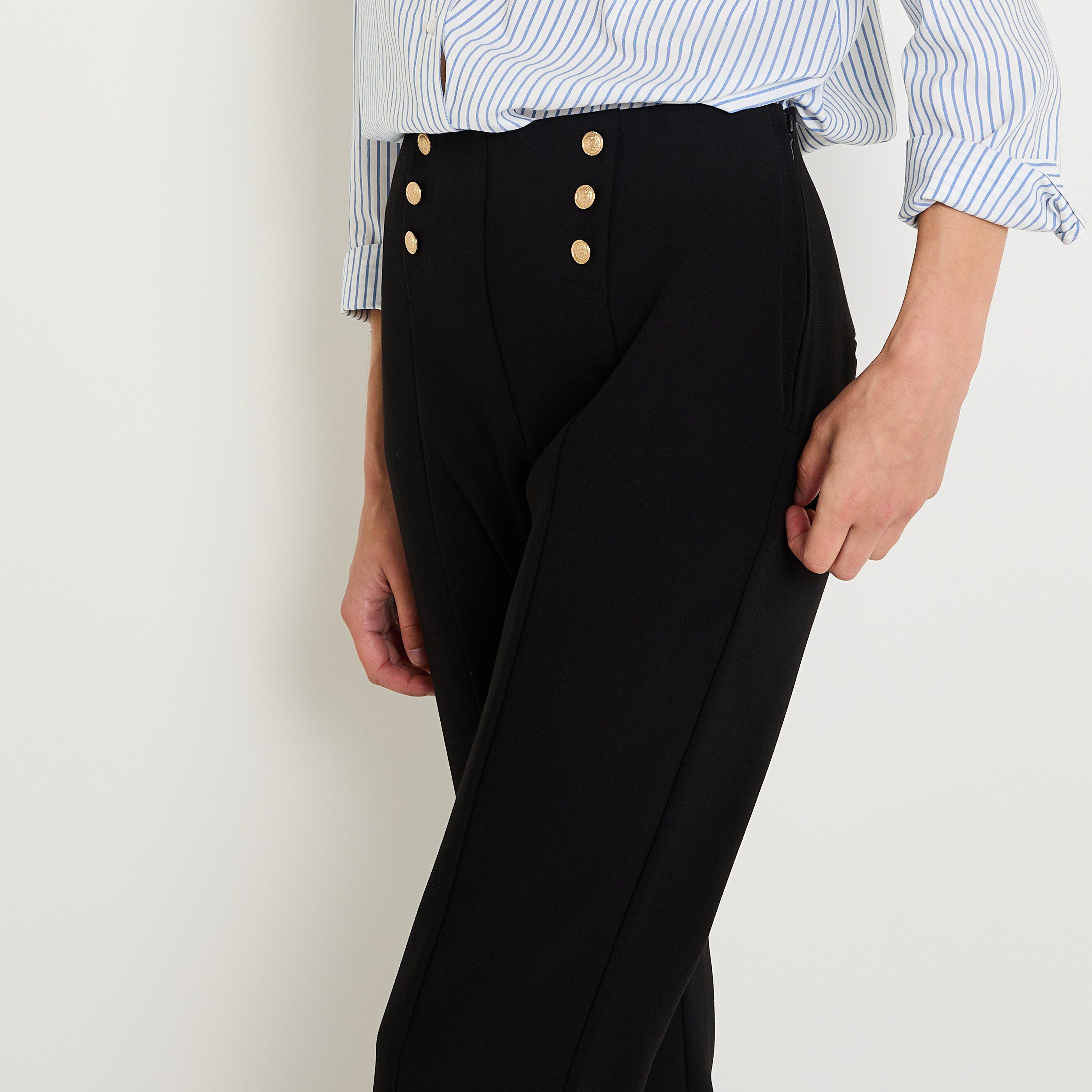 Pantalon cigarette femme