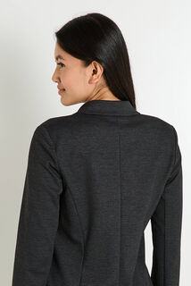 Blazer en maille capuche amovible femme