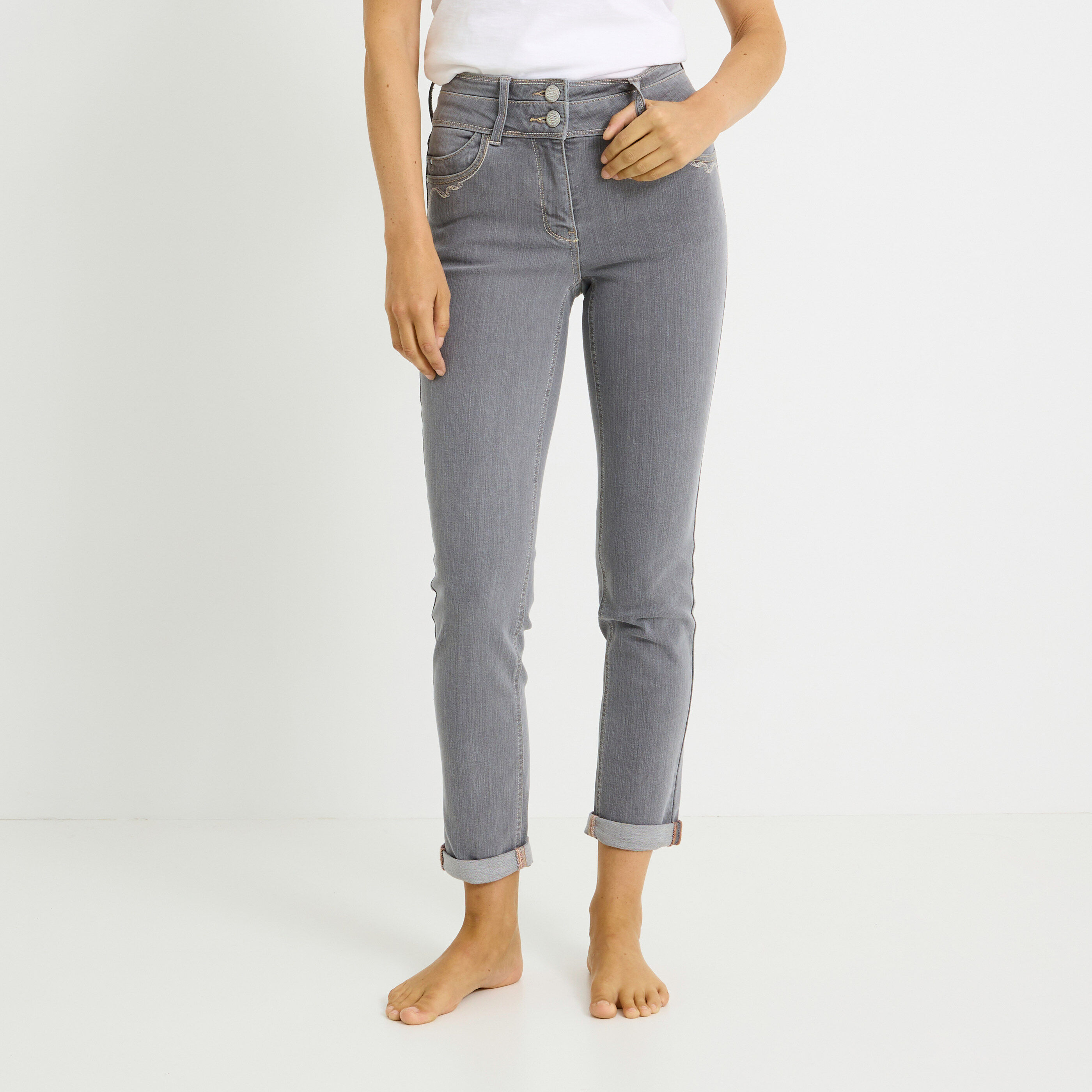 Jean slim raccourci HANOI R02 femme