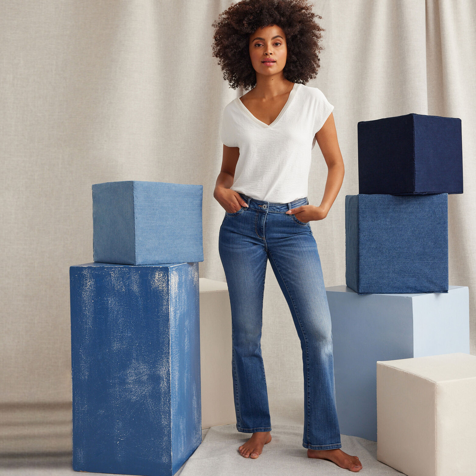 Jean bootcut femme BALI