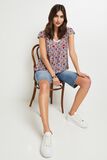 Blouse manches courtes col V