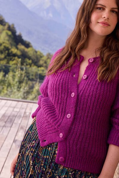 Gilet côtelé femme
