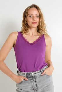 Débardeur col V femme