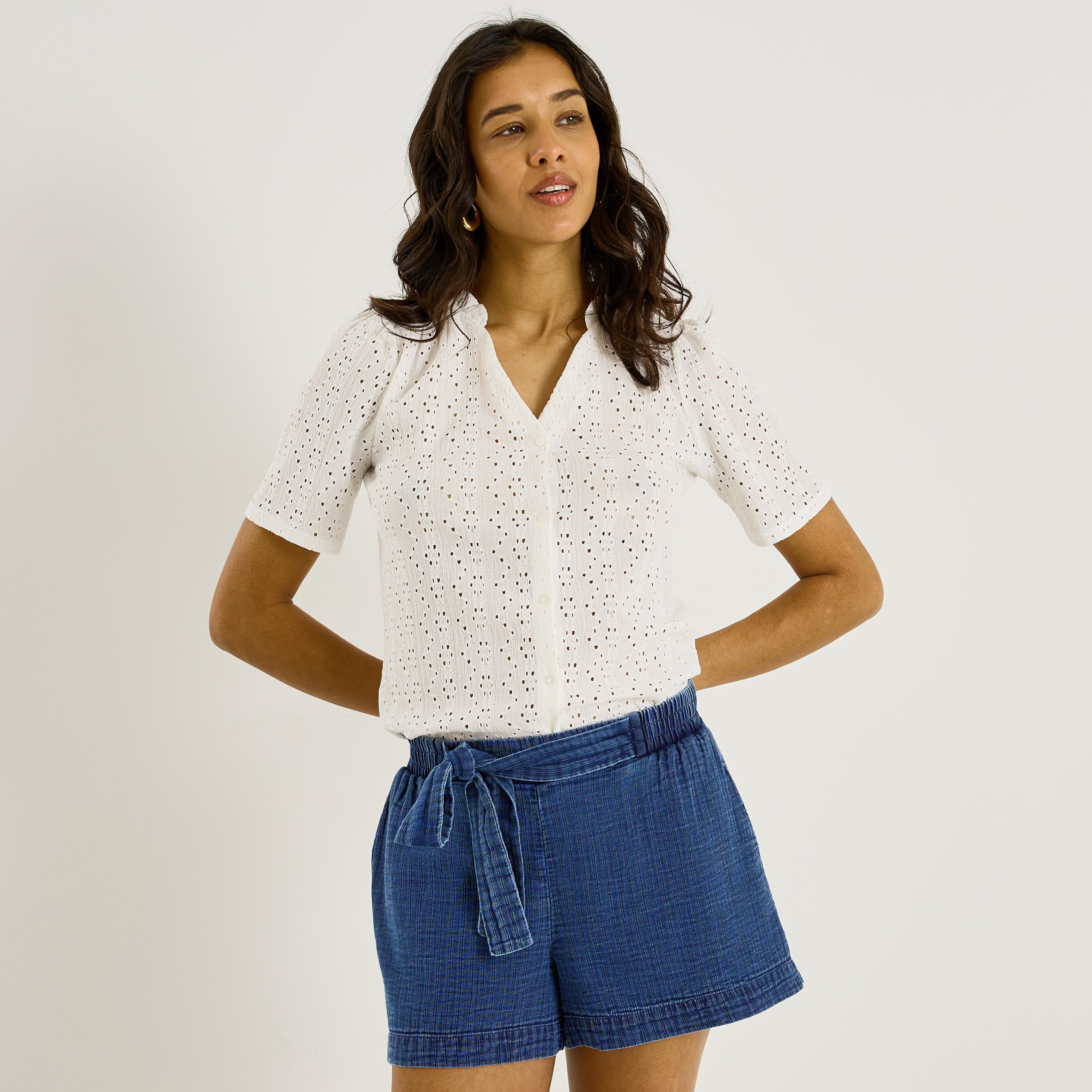 Chemise col victorien femme