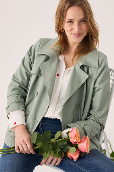 Trench court femme