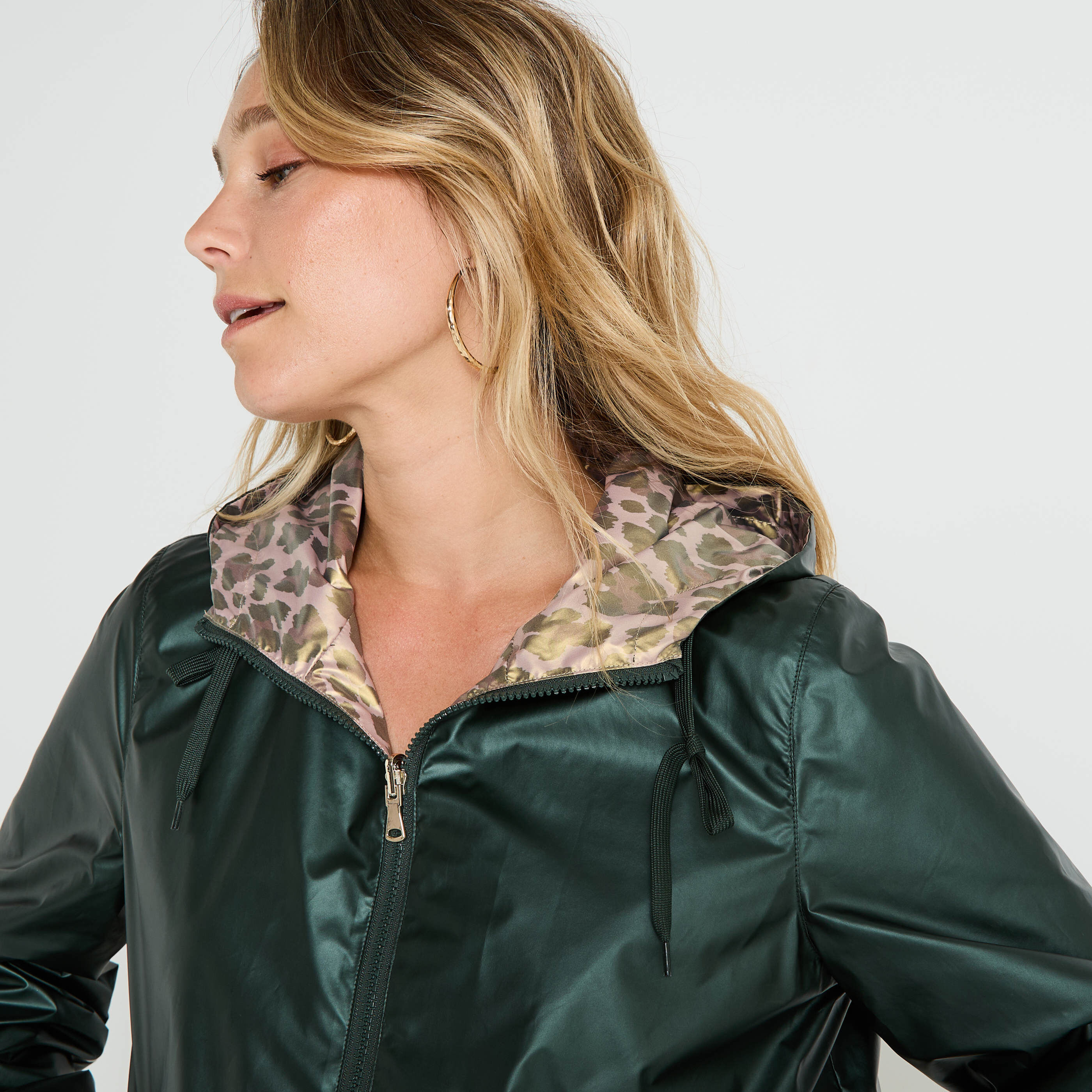 Cir&eacute; r&eacute;versible &agrave; capuche femme