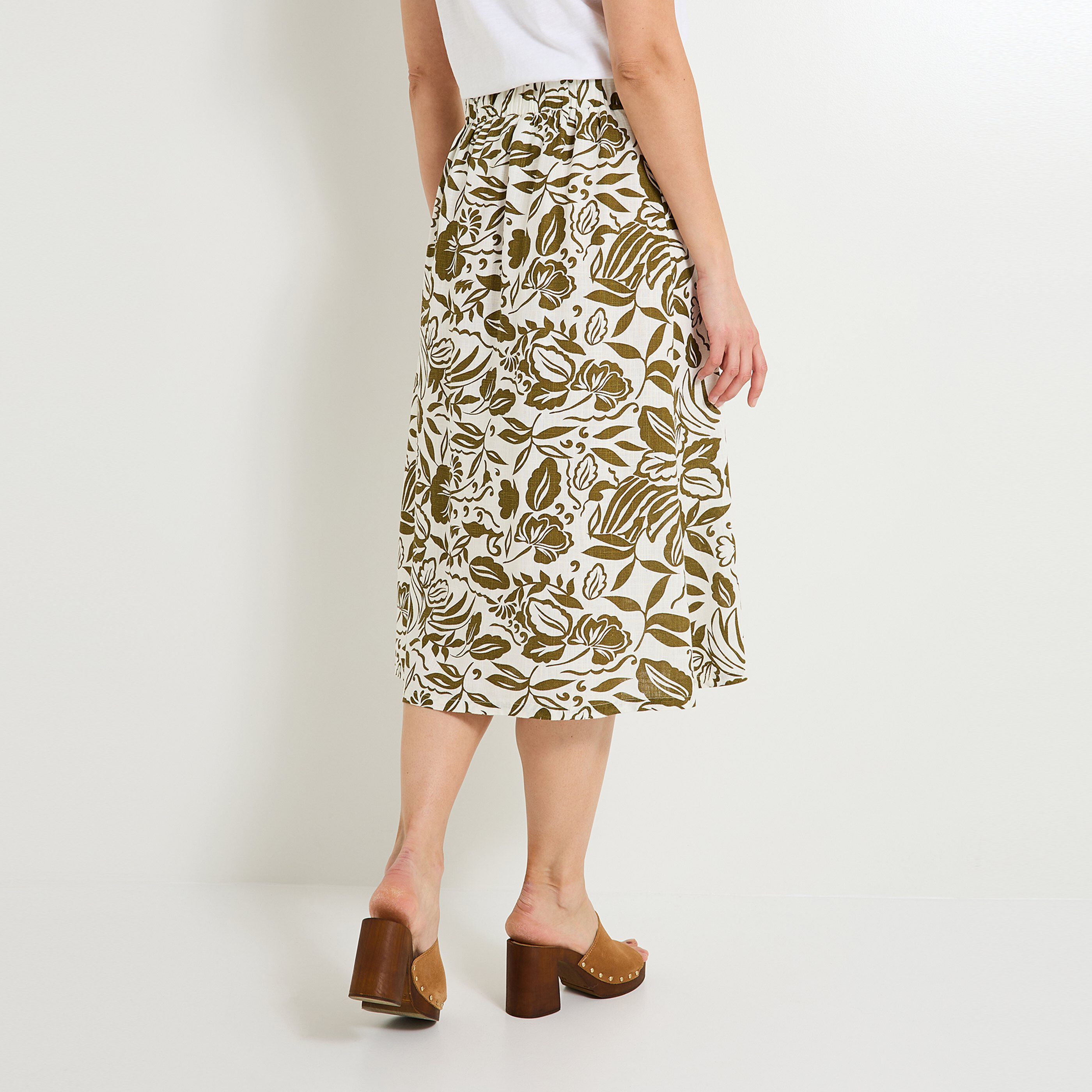 Jupe mi-longue femme