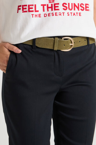 Ceinture croûte de cuir femme