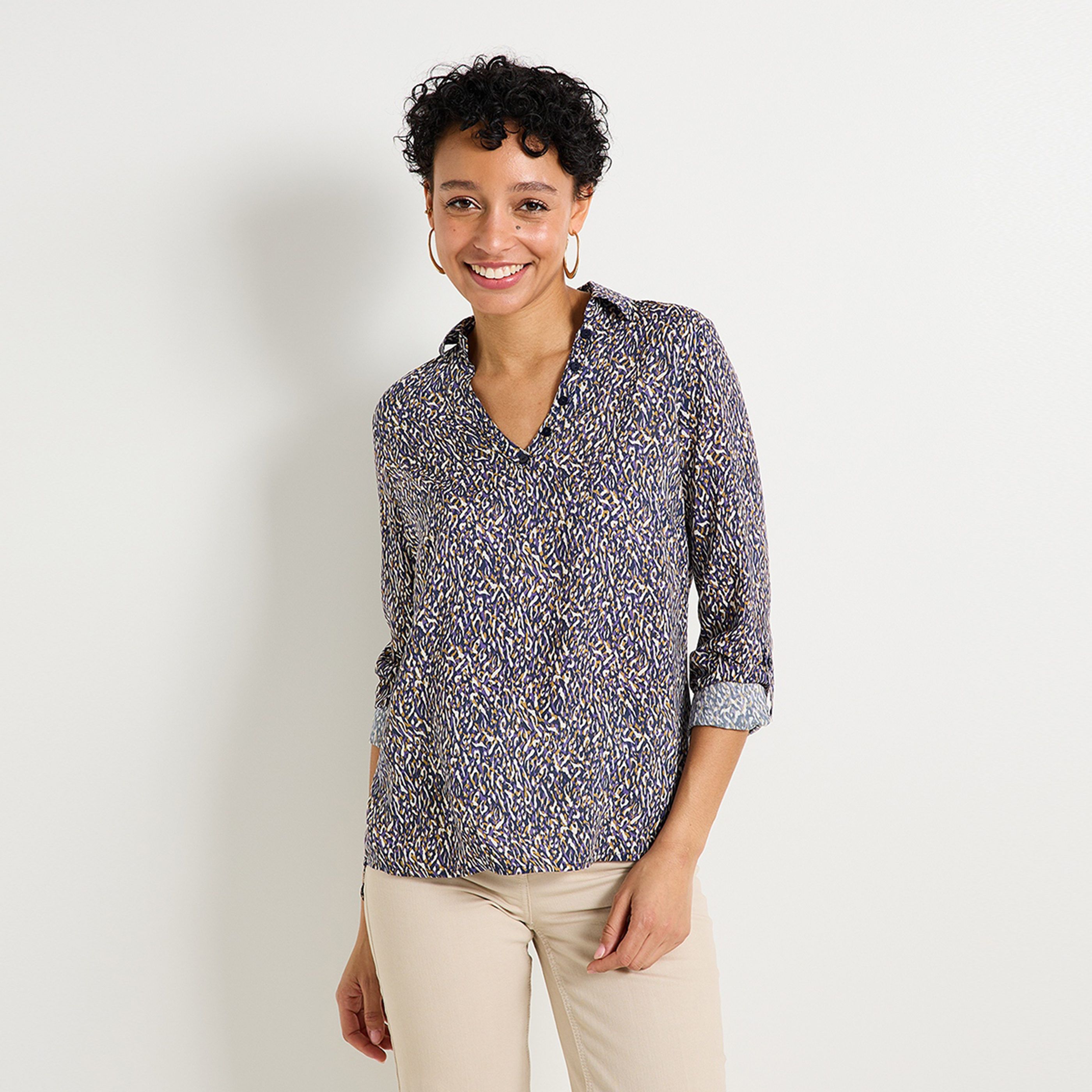 Blouse imprim&eacute;e femme