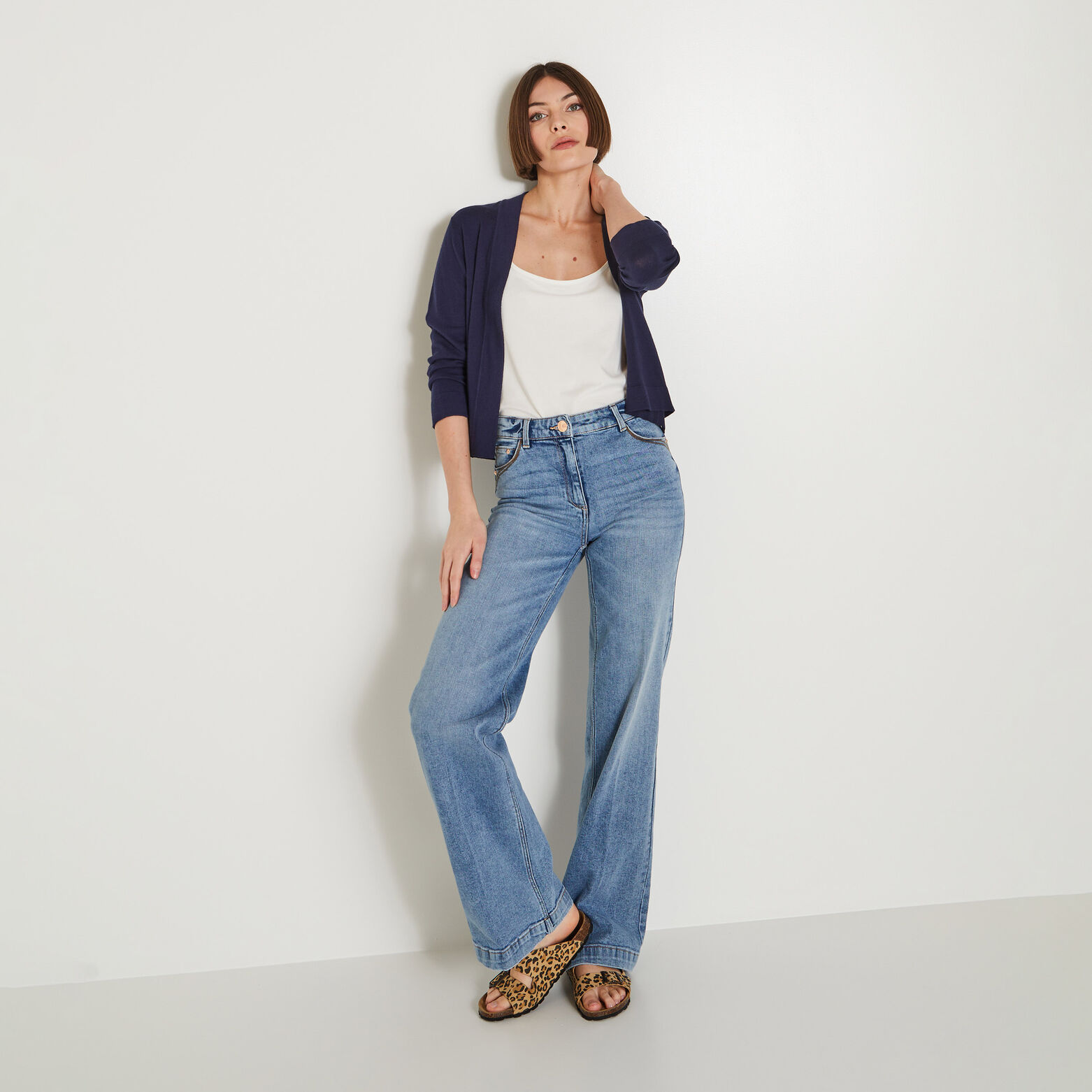 Gilet court femme