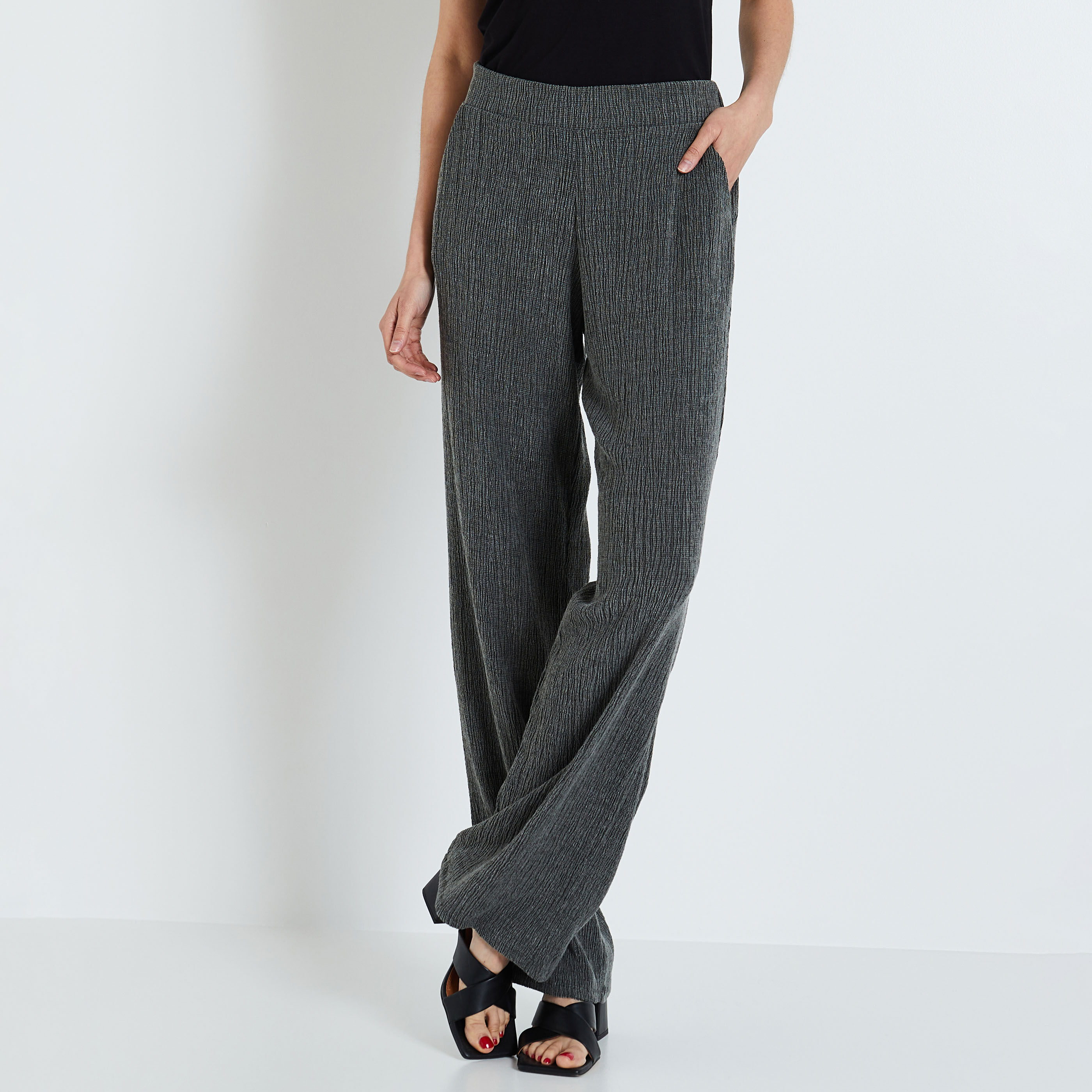 Pantalon fluide GRIS Graindemalice