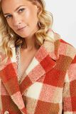 Manteau à carreaux femme