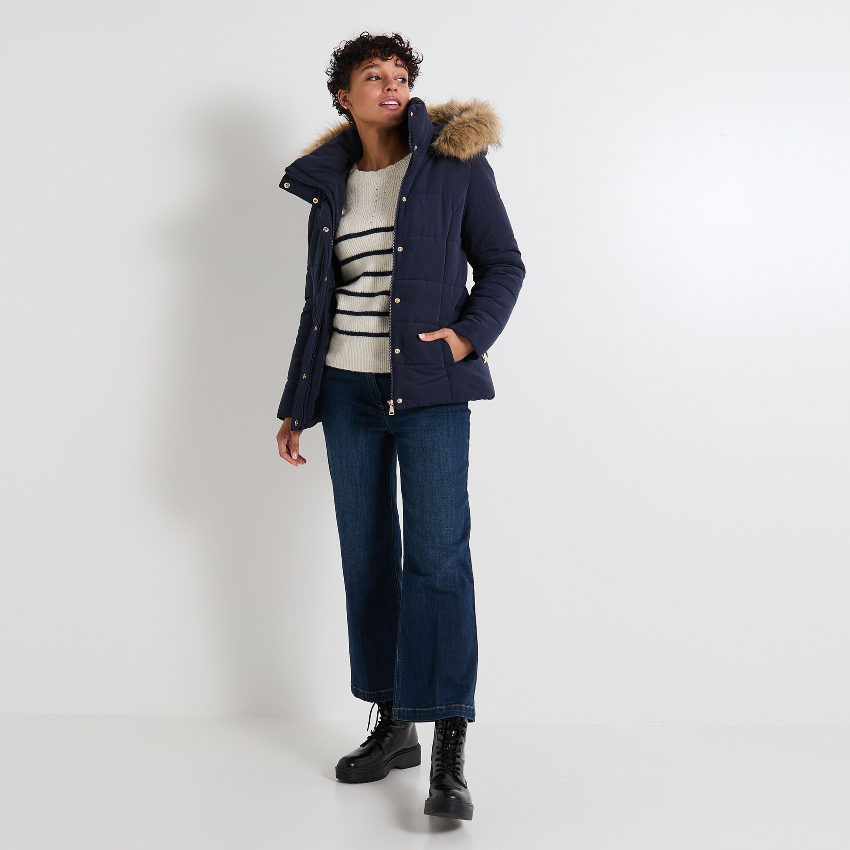 Manteau matelass&eacute; femme