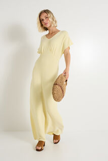 Robe longue en maille femme