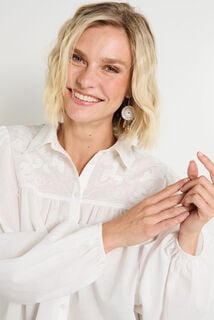Chemise manches amples femme